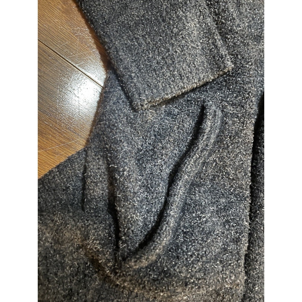 Barefoot Dreams Gray Cozy Chic Lite Circle Lounge Shawl Cardigan Sz M 452 Excell - Picture 3 of 5